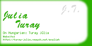 julia turay business card
