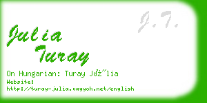 julia turay business card